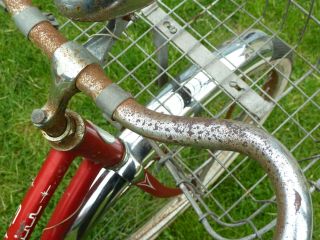 Schwinn American Red Vintage 1960s Cruiser Chicago Single Speed Whitewall Tires 6