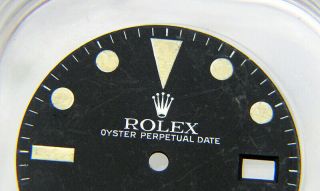 Vintage Factory Rolex Sea - Dweller 1665 Matte Black Beyeler Watch Dial 2