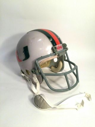 Vintage 1982 " Jim Kelly Miami Hurricanes " Kelly 100 Mh Football Helmet Sz 7 1/4