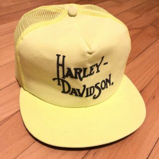 Vintage Rare Harley Davidson Hat Mesh Strapback Trucker 70s 80s Biker Cap Usa