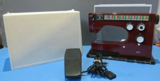 Vintage Husqvarna Viking 6460 Sewing Machine With Case And Foot Controller 1