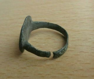 Medieval Knight ' s Templar Era Bronze Ring 13th - 15th century AD.  