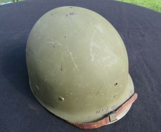 Wwii Us Army Usmc Westinghouse Helmet Liner With Sweatband & Nape.  Exc Cond