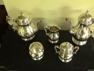 International Sterling Silver 5 piece Tea Set 5