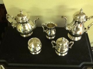 International Sterling Silver 5 piece Tea Set 6