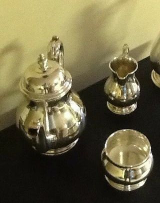 International Sterling Silver 5 piece Tea Set 8