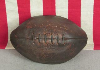 Vintage Reach Leather Rugby Match Football Melon Ball 5R Antique circa 1909 - 1920 4