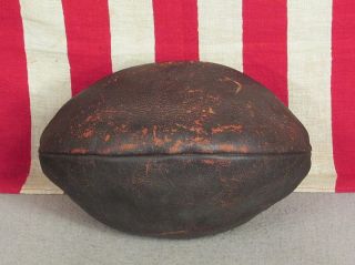 Vintage Reach Leather Rugby Match Football Melon Ball 5R Antique circa 1909 - 1920 7