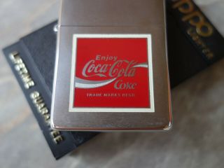 VTG OLD VERY RARE 1993 ZIPPO ENJOY COCA COLA COKE CIGARETTE LIGHTER FEUERZEUG 2
