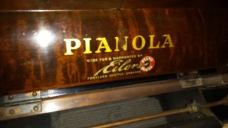 Eilers Piano House Pianola Push - Up Player Piano Vintage Antique RARE 3