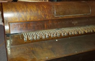 Eilers Piano House Pianola Push - Up Player Piano Vintage Antique RARE 4