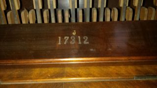 Eilers Piano House Pianola Push - Up Player Piano Vintage Antique RARE 8