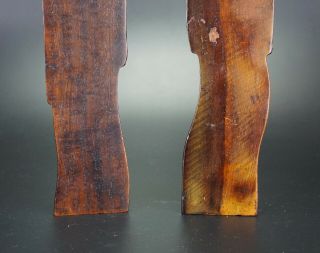 FINE Pair Antique Chinese Hard Wood Hongmu Ruyi Lingzhi Scholar Paper Weight 11