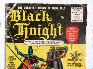 RARE BLACK KNIGHT COMICS 1 ATLAS 1955 STAN LEE & JOE MANEELY COVER 3