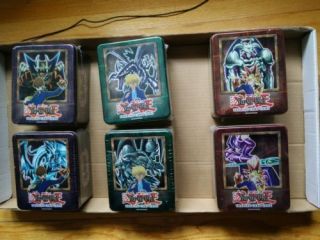 Yugioh 2002 Complete Tin Set Factory Tins Extremely Rare