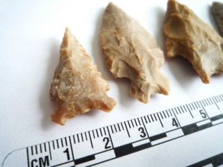 Native American Arrowheads,  4 x Texas Finds 1000BC (2288) 2