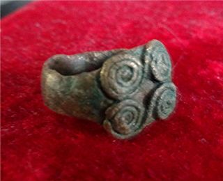 Bronze Age Celtic Ring Infinity Spiral Spectacle Design Scandinavian Origin