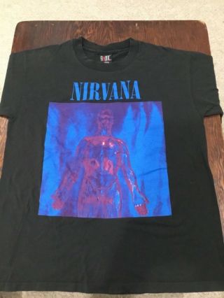 Vintage 1990’s Nirvana Kirk Cobain Grunge Black T - Shirt Xl Giant