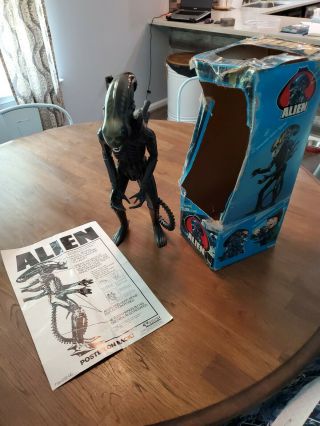 Rare Complete Vintage 1979 18  Alien Action Figure With Dome,  Poster & Box