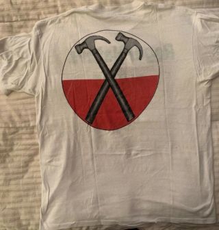 Vintage Roger Waters 1987 Radio KAOS Concert Tour T Shirt Pink Floyd L/XL 3