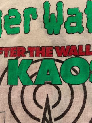 Vintage Roger Waters 1987 Radio KAOS Concert Tour T Shirt Pink Floyd L/XL 5