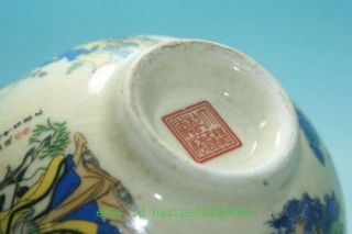 Fine Old China porcelain Ceramic painting 八仙 Bowl b01 5