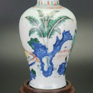 Chinese Porcelain Verte Blue and White Transitional Vase 17th C Sotheby ' s 6
