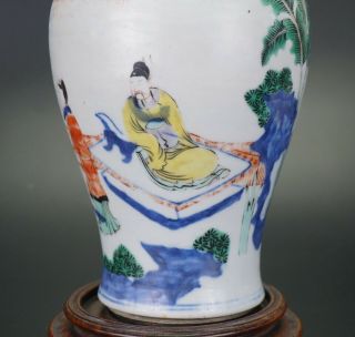 Chinese Porcelain Verte Blue and White Transitional Vase 17th C Sotheby ' s 8