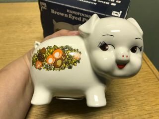 VINTAGE HARD TO FIND CORNING WARE SPICE OF LIFE PIGGY BANK W/ BOX - 1983 NOS 2