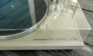 Vtg Pioneer PL - 512 Turntable W/ Box & Empire E/III Cartridge Japan 2