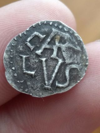 Medieval Silver Coin Carolingians.  Caro Lus