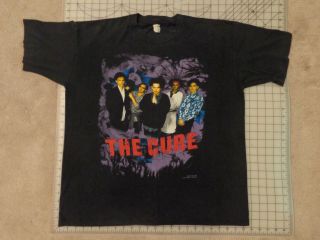 Vtg 1989 The Cure Prayer Tour T - Shirt Xl 2 - Sided Cities Disintegration 80s 90s