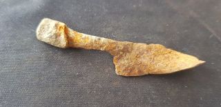Very Rare Small Roman Cutlery Knife In Uncleaned Found In Britain L22e