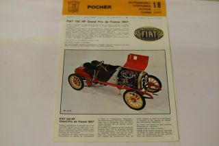 Pocher Fiat 1/5 Scale Grand Prix De France 1907 w 2