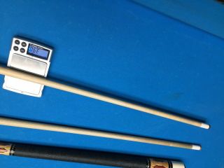 Rare old 1996 Tim Scruggs Custom cue with 5 floating tulipwood points 4