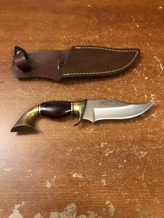 Vintage Iron Mountain Knife C0.  Usa Custom Beaver Stinger Knife With Sheath