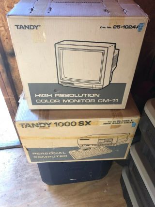 Tandy 1000 SX Personal Computer - Upgraded,  vintage and pristine OEM boxes 3