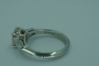 TIFFANY & CO 2.  06CT DIAMOND ENGAGEMENT RING PLATINUM Tapered Baguette Vintage 4