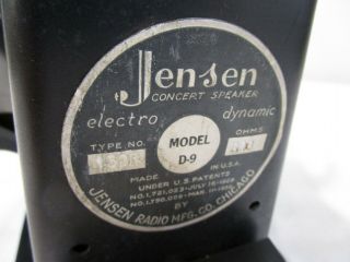 & 20 ' s/30 ' s Vintage Jensen D9 Field Coil Pedestal Speaker - - - - Cool 2