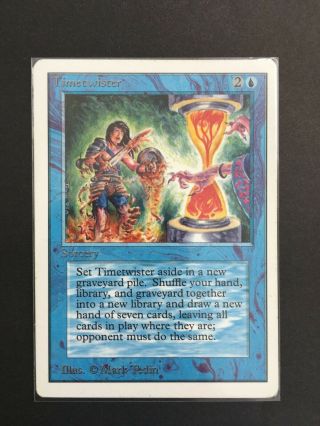 Magic The Gathering Timetwister Unlimited Mtg Vintage Rare Played Time Twister