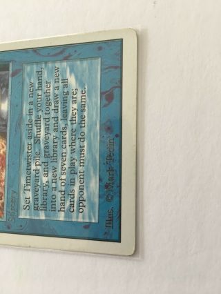 Magic The Gathering TIMETWISTER Unlimited MTG vintage rare played time twister 6