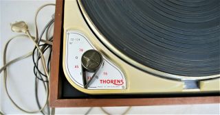 Vintage Thorens TD 124 Turntable All All functions As Designed 2