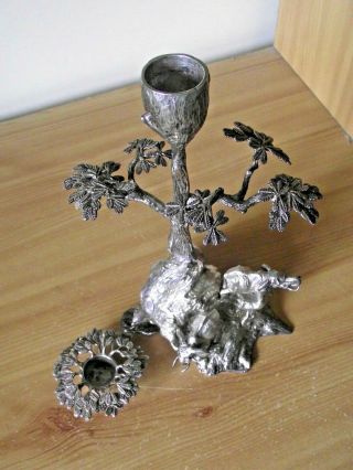 Patrick Mavros Solid Silver Root Tree & Elephant Candle Holder.  RRP £7,  150.  00. 4