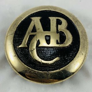 1906 - 1908 Abc Highwheeler Brass Threaded Screw - On Hub Cap Grease Cap Antique