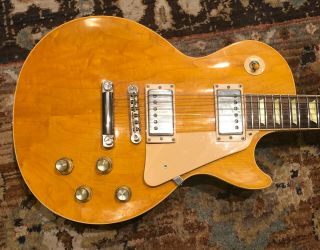 2000 Usa Gibson Les Paul Classic Trans Amber - Great Vintage Vibe And Tone