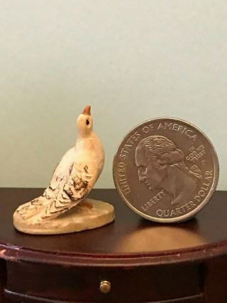 Vintage Wood Carving 1 " Inch Figure Bird Dove Nativity Oberammergau Bavaria
