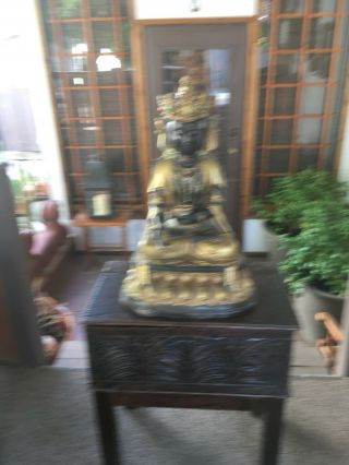 , Antique Large,  Bronze Buddah 5