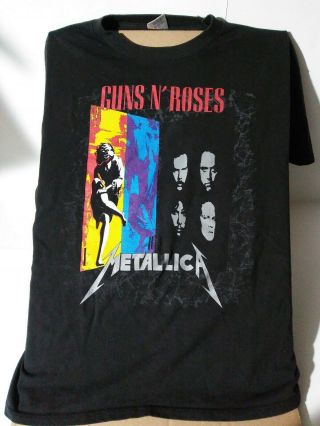 Guns N Roses Metallica Vintage T Shirt 90 