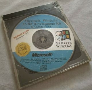 Windows 32 - Bit Development Kit For Windows Nt Prerelease 1991 Very Rare
