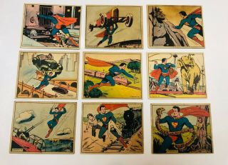 21 1940 Gum Inc.  Superman Cards Short Print Rare